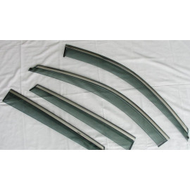 Дефлекторы окон с хром молдингом Mazda CX5 2018